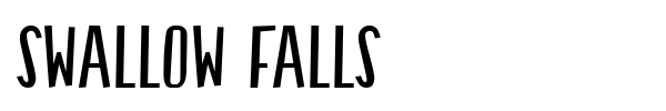 Swallow Falls font preview